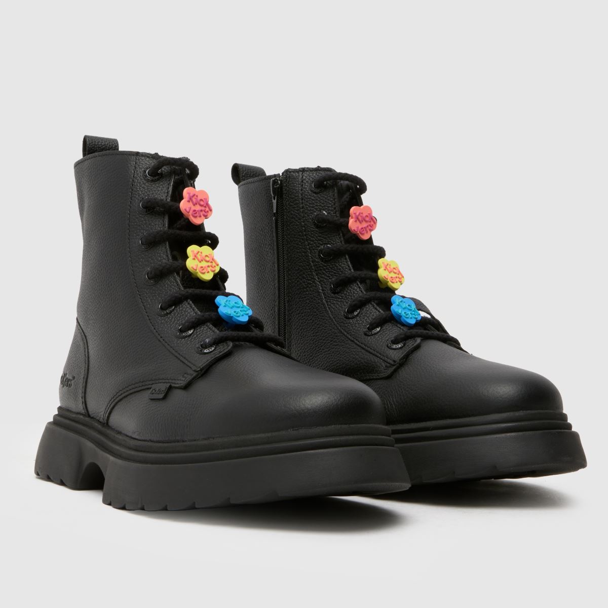 Kickers fekete Kick Kenzi Charm Lány Ifjúsági Csizma
