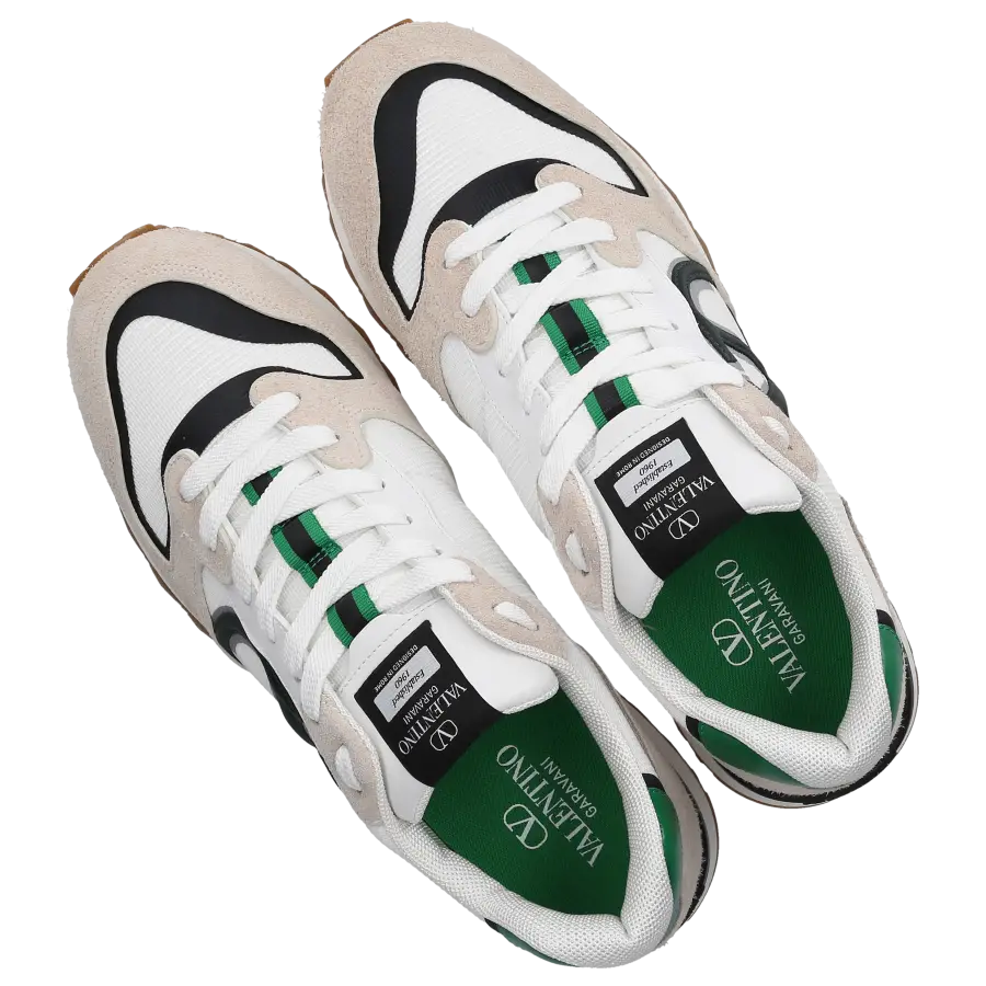 Valentino Garavani - Sneaker low VLOGO PACE Veloursleder - beige