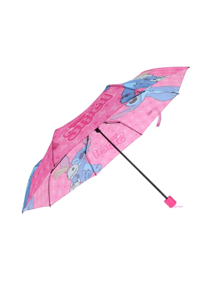 Lilo & Stitch Regenschirm Scrump Hug ? 52cm für kleine Disney-Fans in Rosa günstig kaufen 52