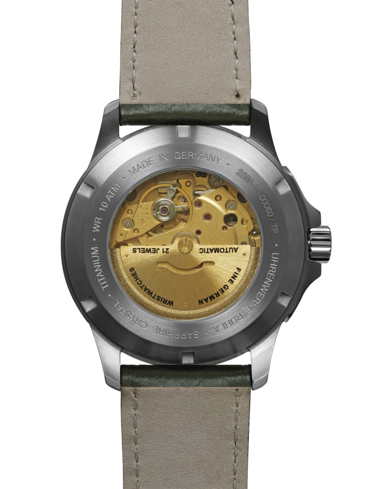 Bauhaus Aviation Herren-Fliegeruhr Automatik DayDate Grün günstig kaufen onesize