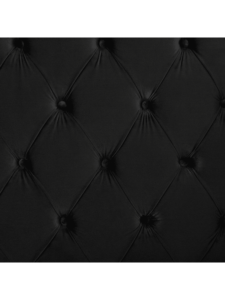 Beliani Doppelbett AYETTE in Schwarz - (W) 205 x (H) 154 x (L) 215 cm günstig kaufen onesize