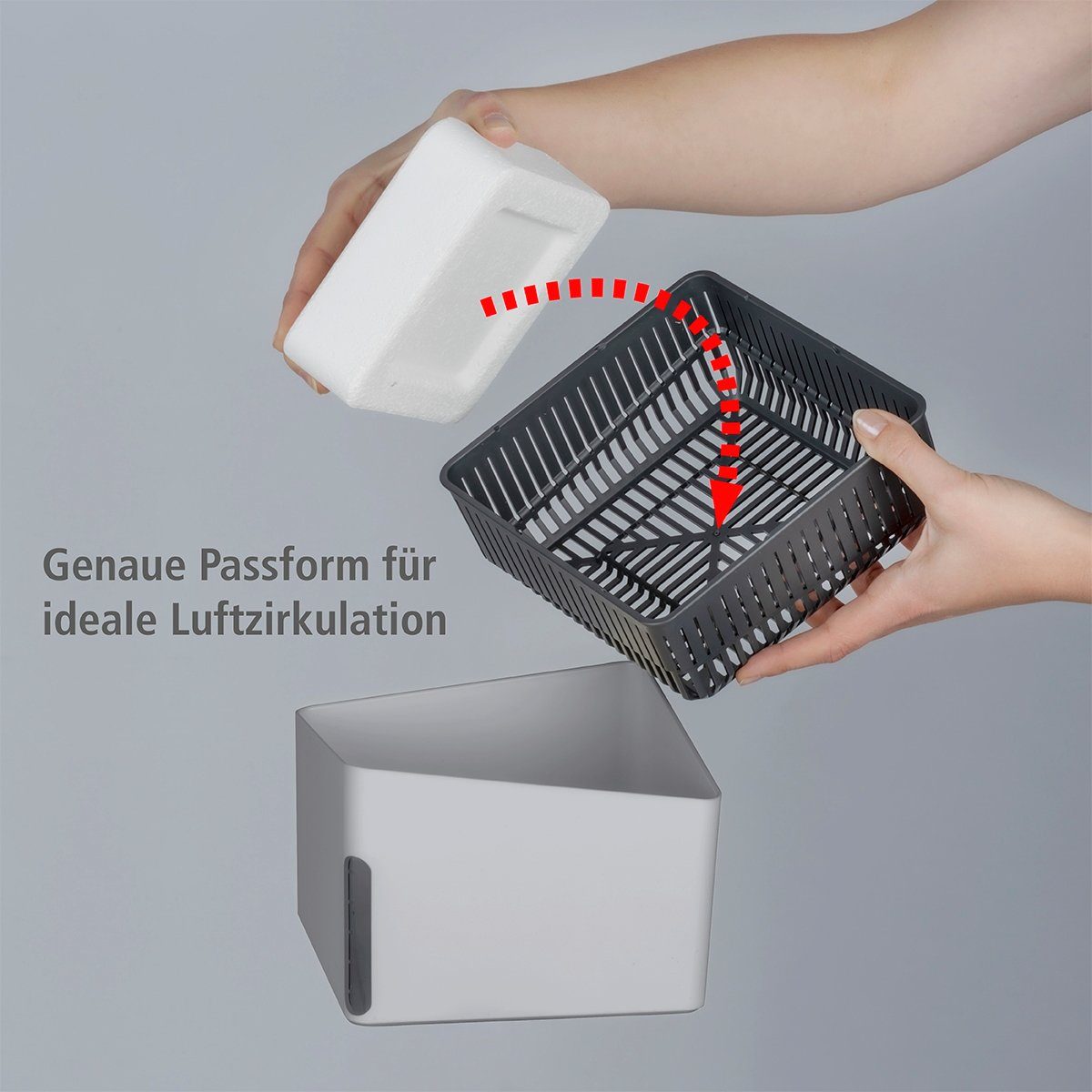 WENKO Luftentfeuchter Cube, für 80 m³ Räume, 1000 g