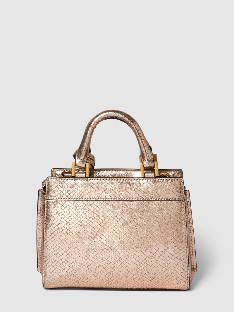 Handtasche im Metallic-Look Modell 'KATEY MINI SATCHEL' in rose gold
