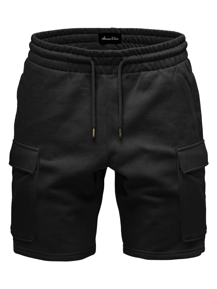 Amaci&Sons Cargoshorts CLERMONT in Schwarz günstig kaufen
