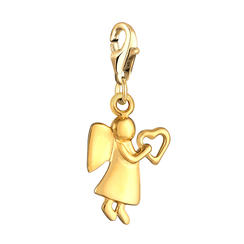 Elli Elli Amulette Femmes Charm Ange Gardien Coeur Ciel en Argent Sterling 925 Pendentif