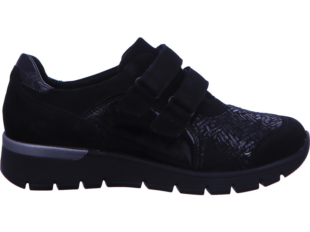 WALDLÄUFER Klassische Slipper schwarz Slipper Freizeitschuh Damen Schwarz Klet