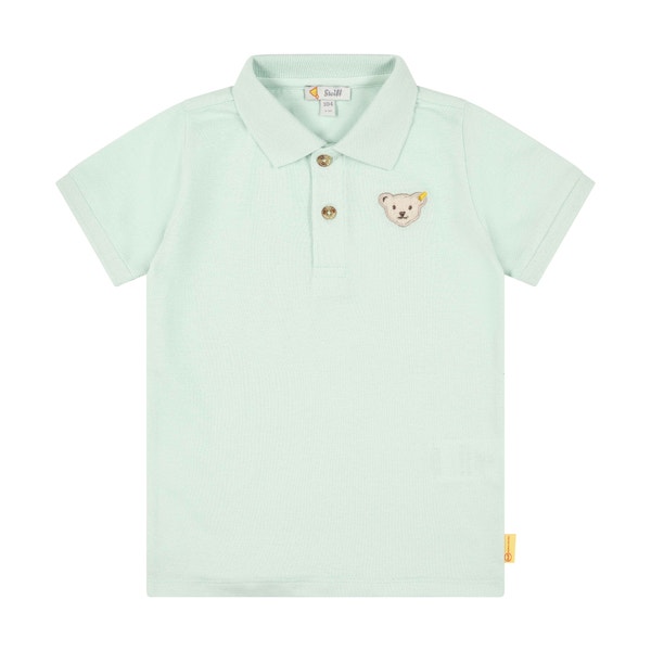 Poloshirt kurzarm, hellgrün für Jungs