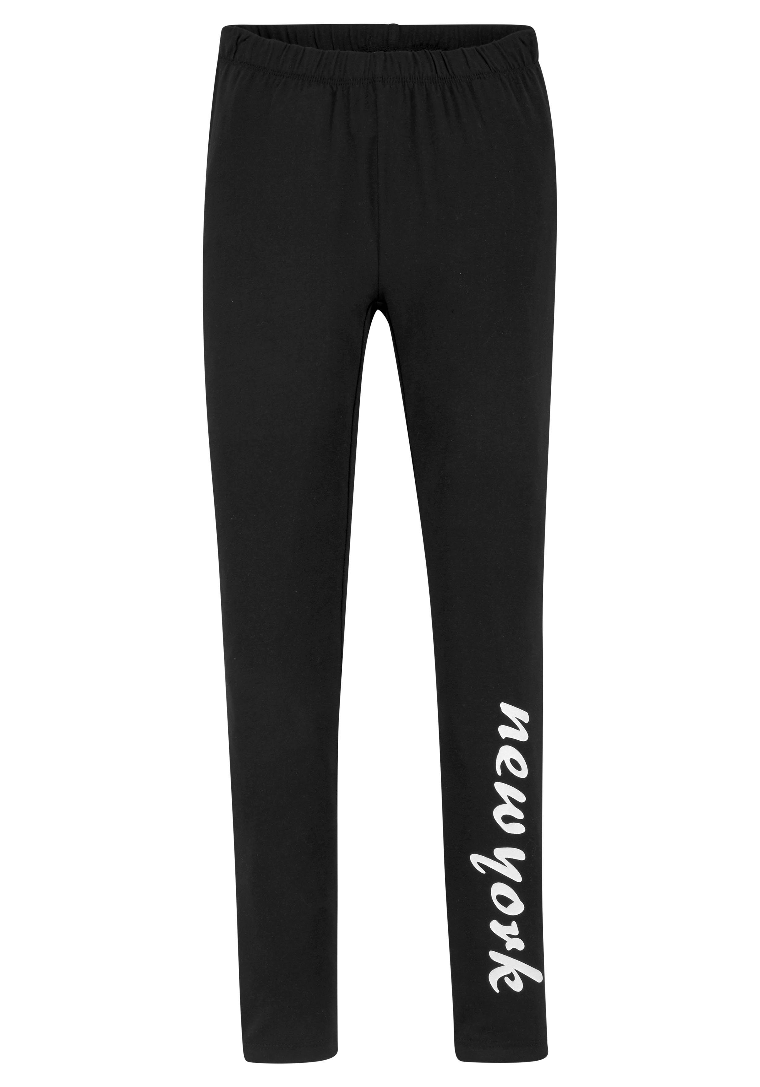 KIDSWORLD Leggings New York mit Beindruck