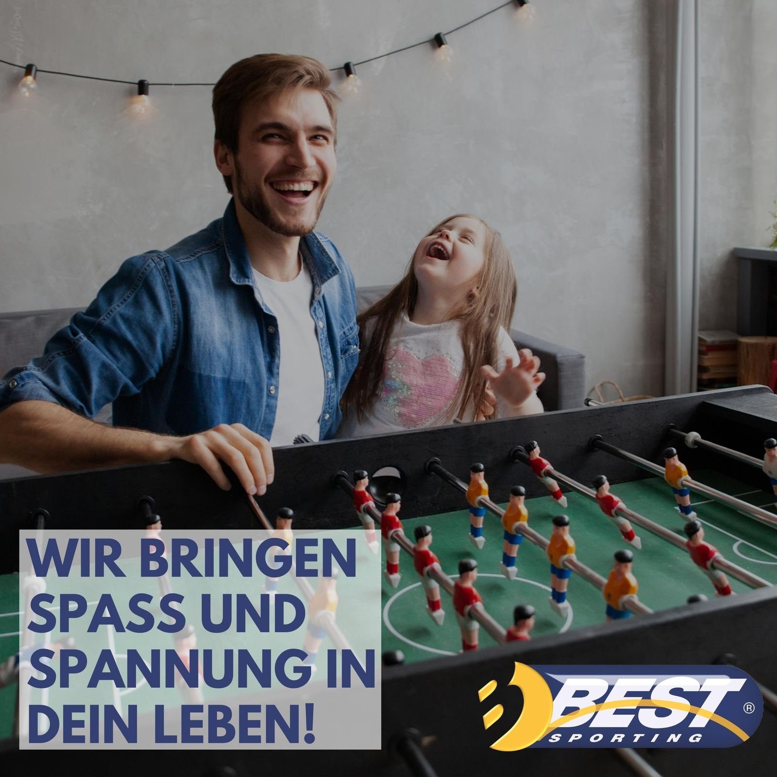 Best Sporting Multifunktionstisch Kinder 10 in 1 - Multi Kickertisch Kinder mit 10 Spielen
