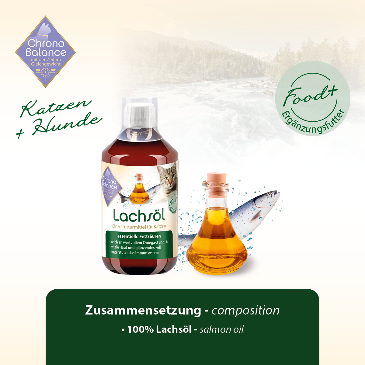 ChronoBalance Ergänzungsfutter & Aufzucht ChronoBalance Lachsöl 250 ml