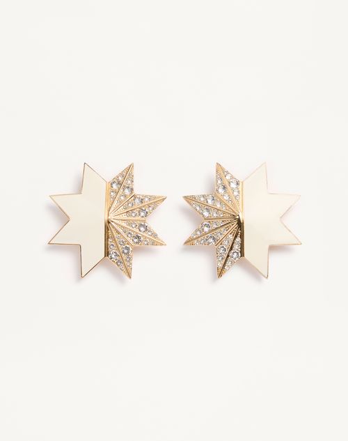 Pas Plus oorbellen van metaal, emaille en Swarovski® kristallen.