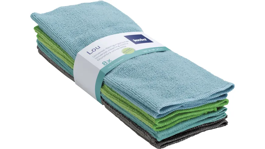 kela Universal-Reinigungstücher Lou 30 x 30 cm hellblau