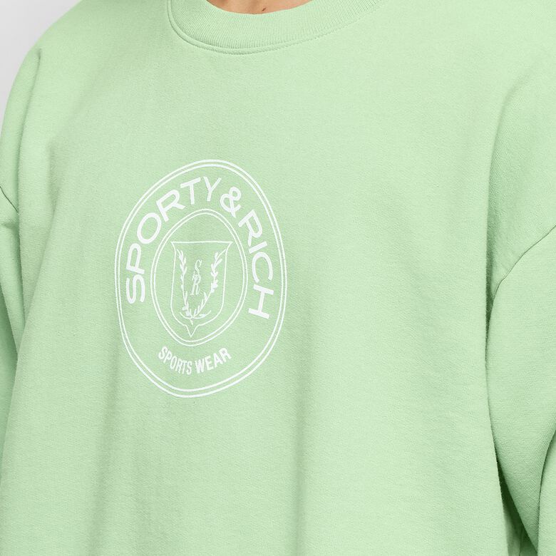 Sporty & Rich Monaco Crewneck sage/white
