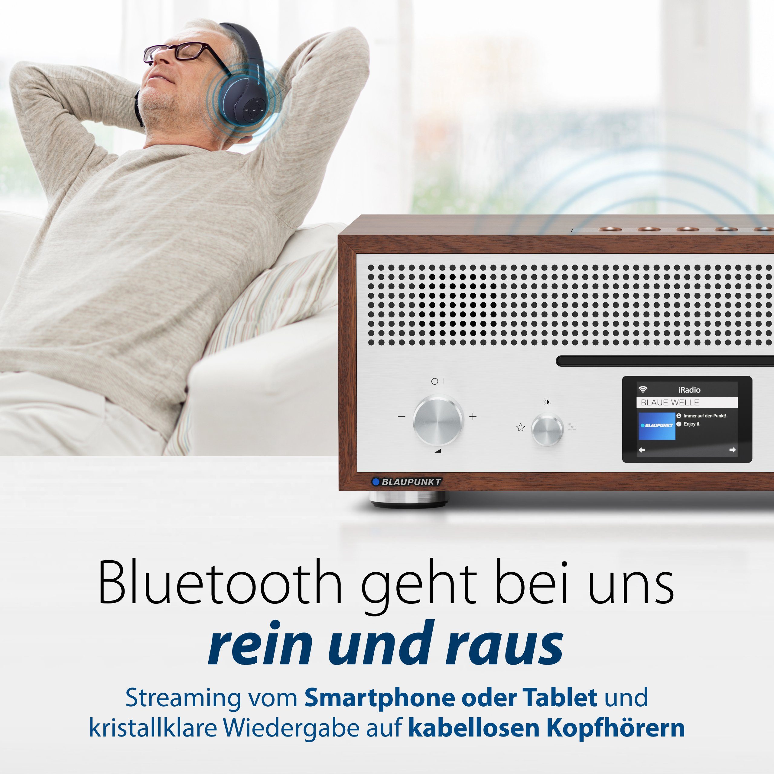 Blaupunkt RXD 1900 Milano, Internetradio mit CD, DAB+, BT Internet-Radio (Digitalradio (DAB), FM, Internet, 30,00 W)