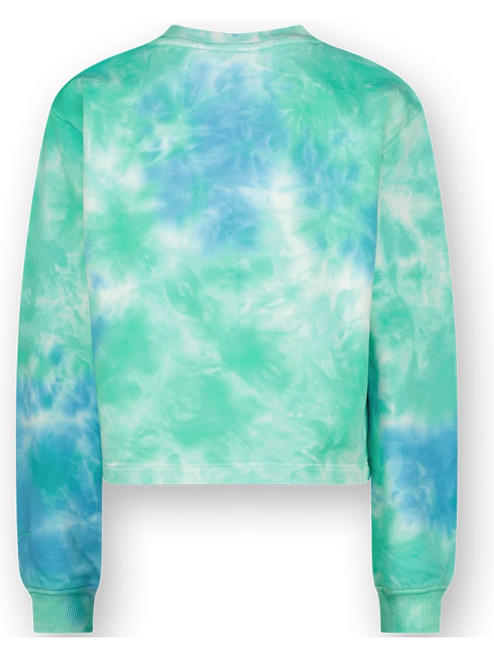 Vingino Sweatshirt in Grün/ Hellblau/ Weiß günstig kaufen