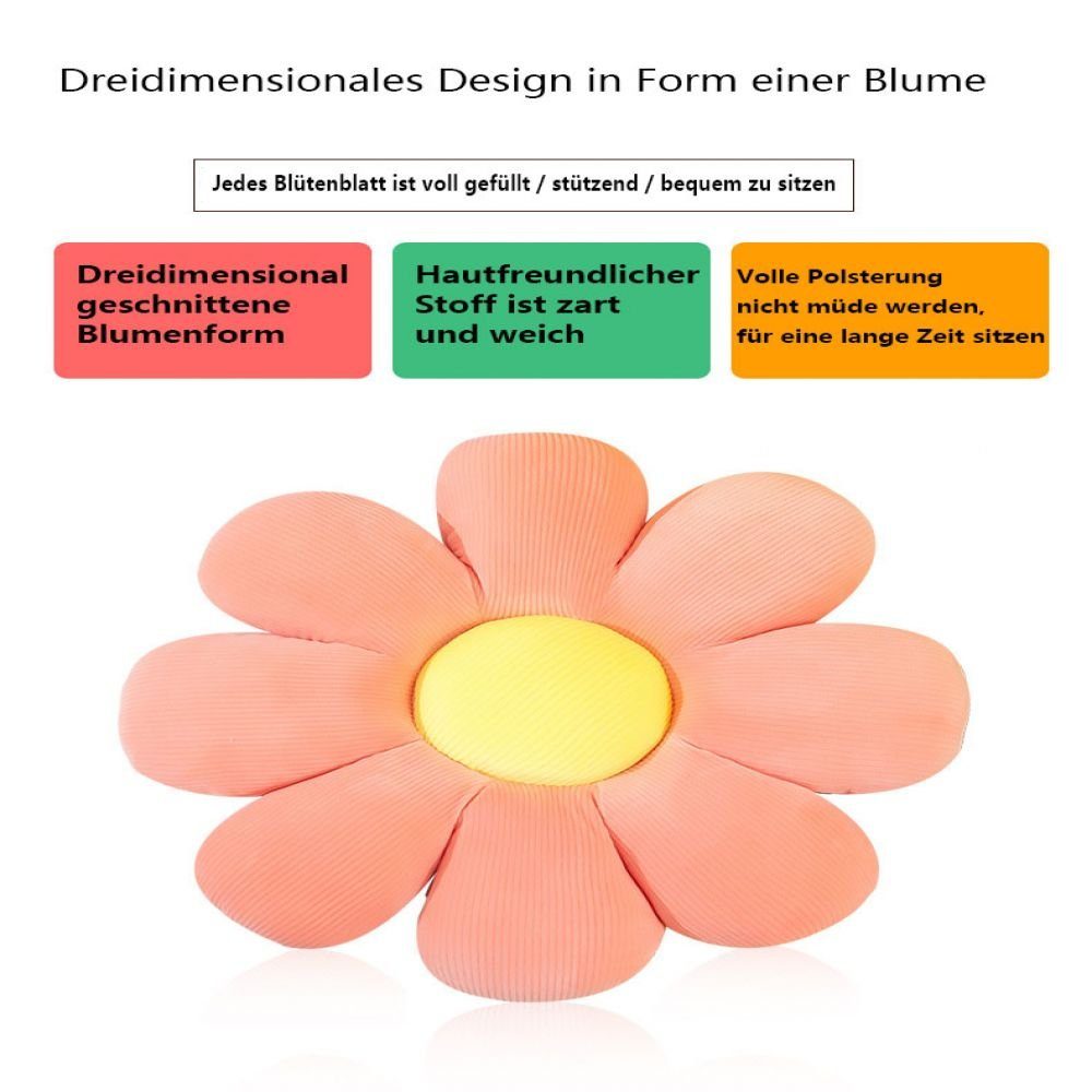 Jormftte Bodenkissen Niedliche Blume Bodenkissen Blumenkissen Dekokissen Indie Room