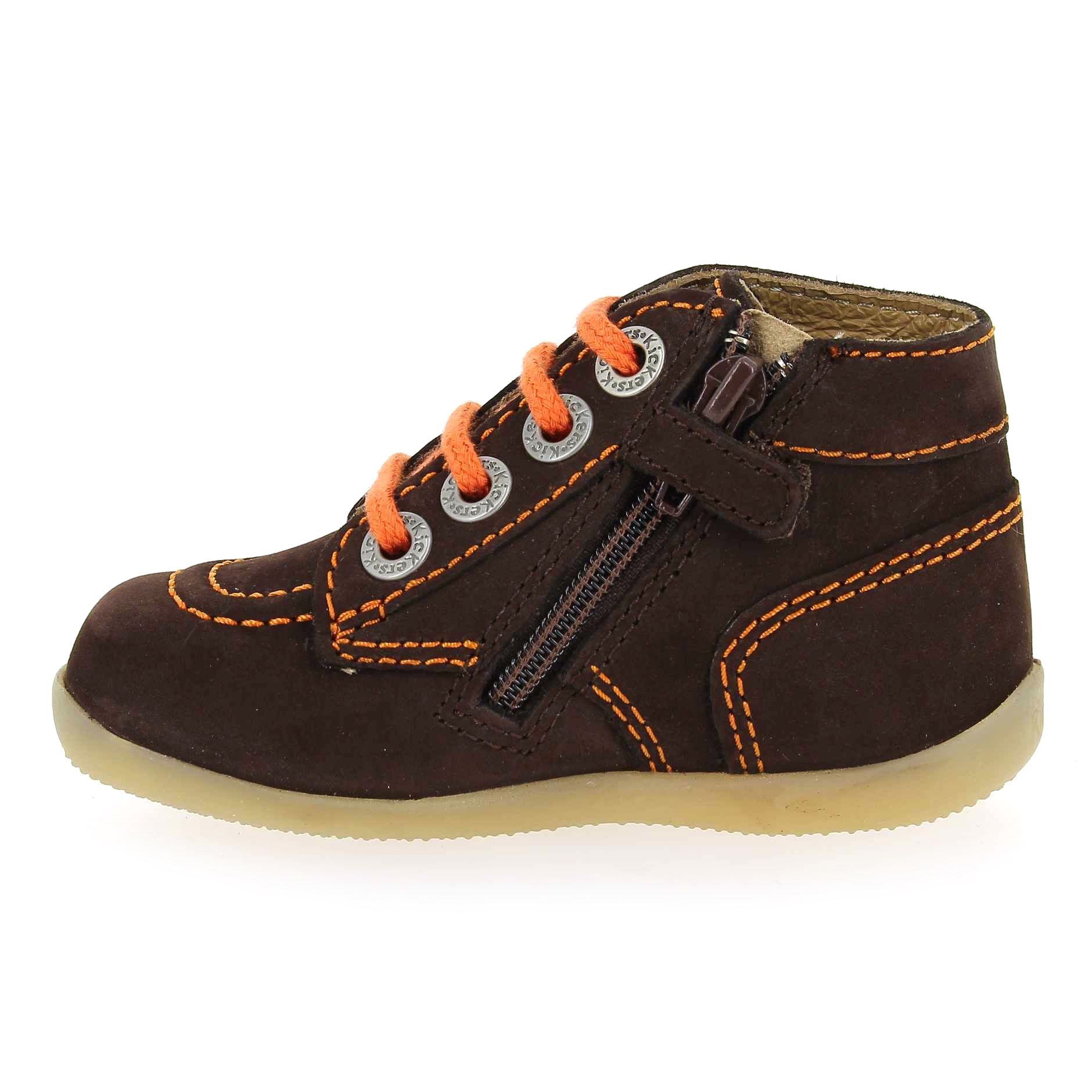 Kickers  BONZIP-2 - Marron Orange