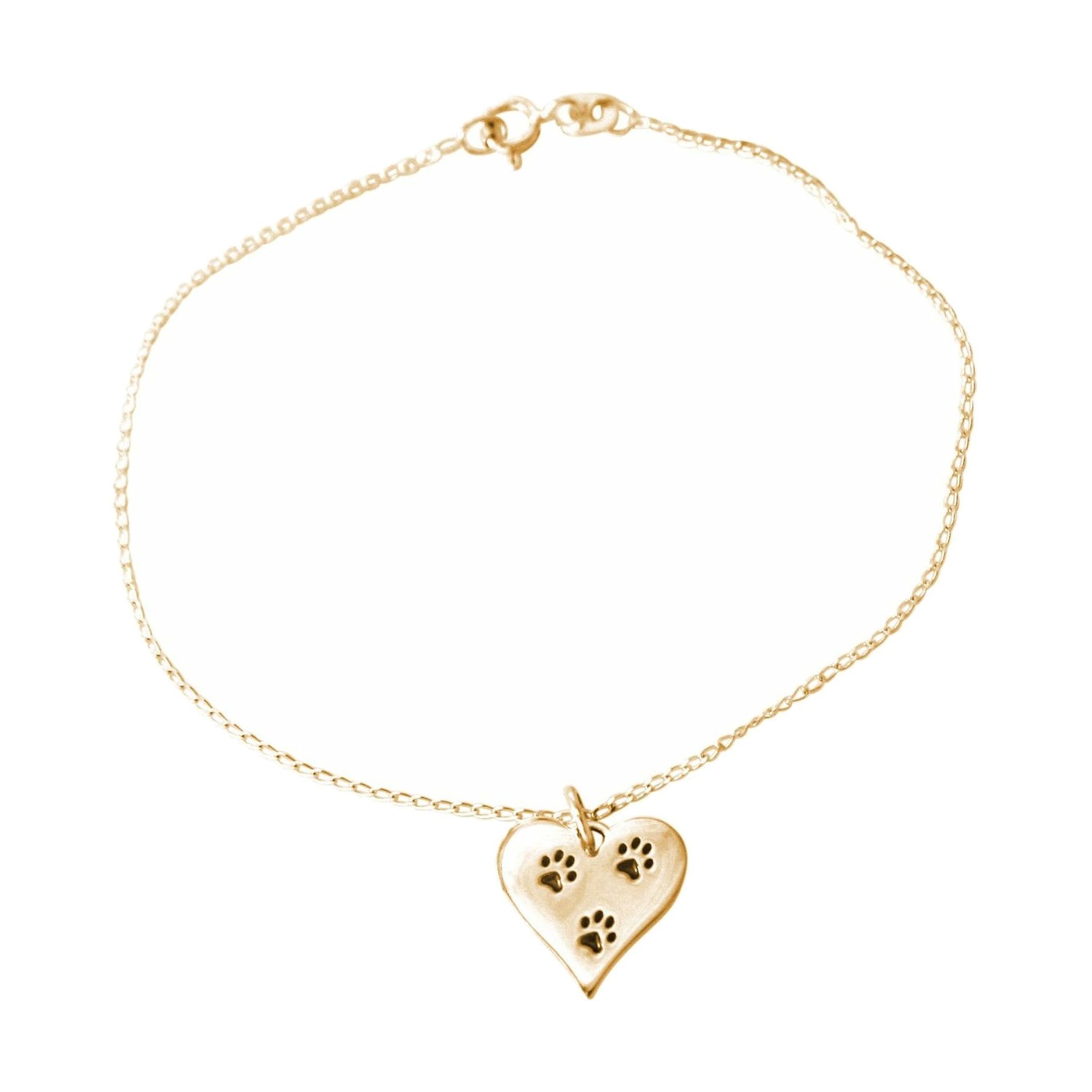 Armband 'HERZ PFOTE von KATZE oder Hund'