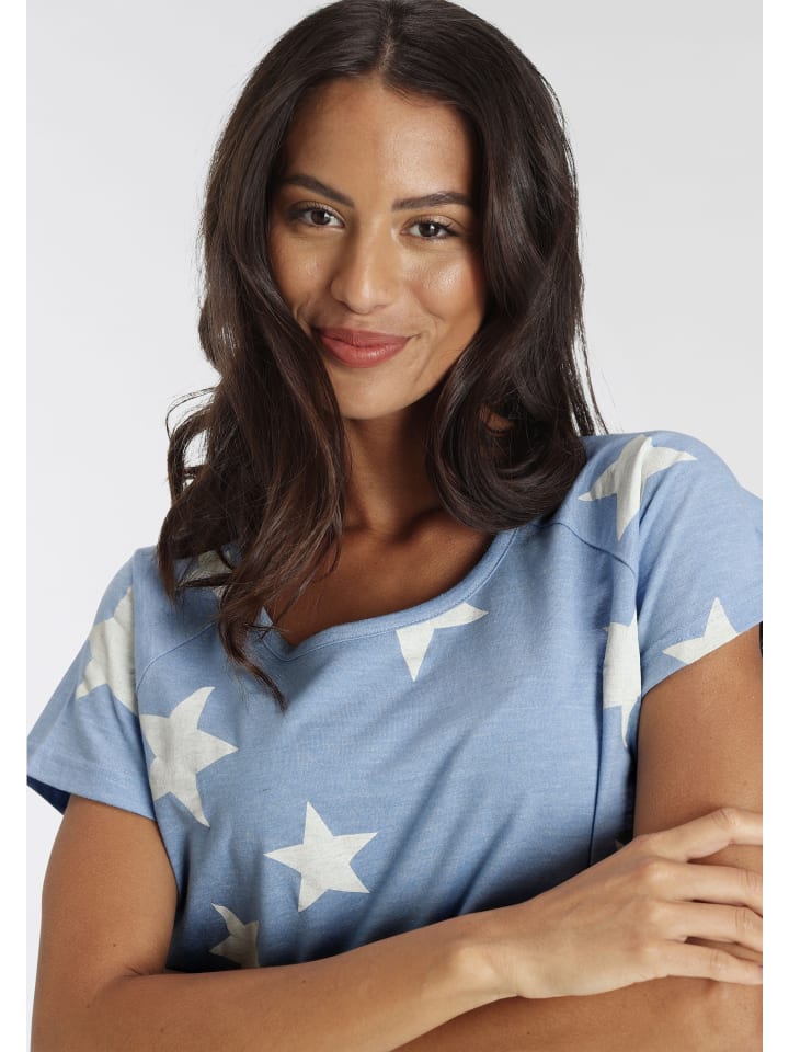 VIVANCE DREAMS Shorty in hellblau-marine- Sterne günstig kaufen
