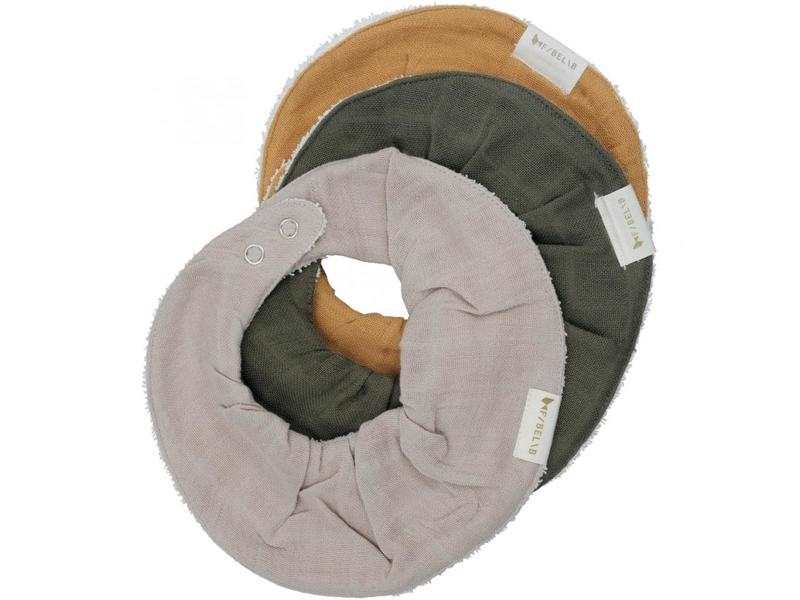 Set de 3 bavoirs Ruffle