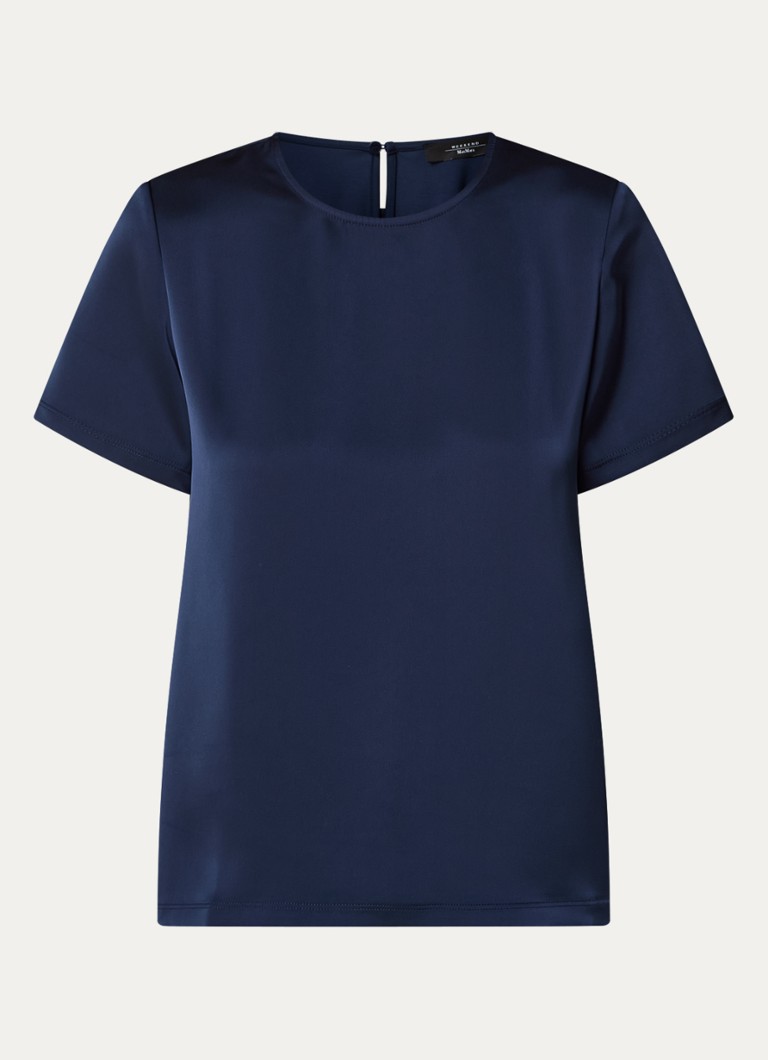 MaxMara Gilbert T-shirt with satin insert
