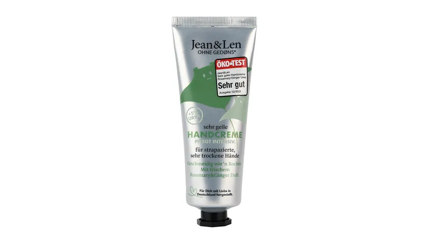Jean&Len Philosophie Handcreme Rochen 5% Urea Rosemary/Ginger 75 ml