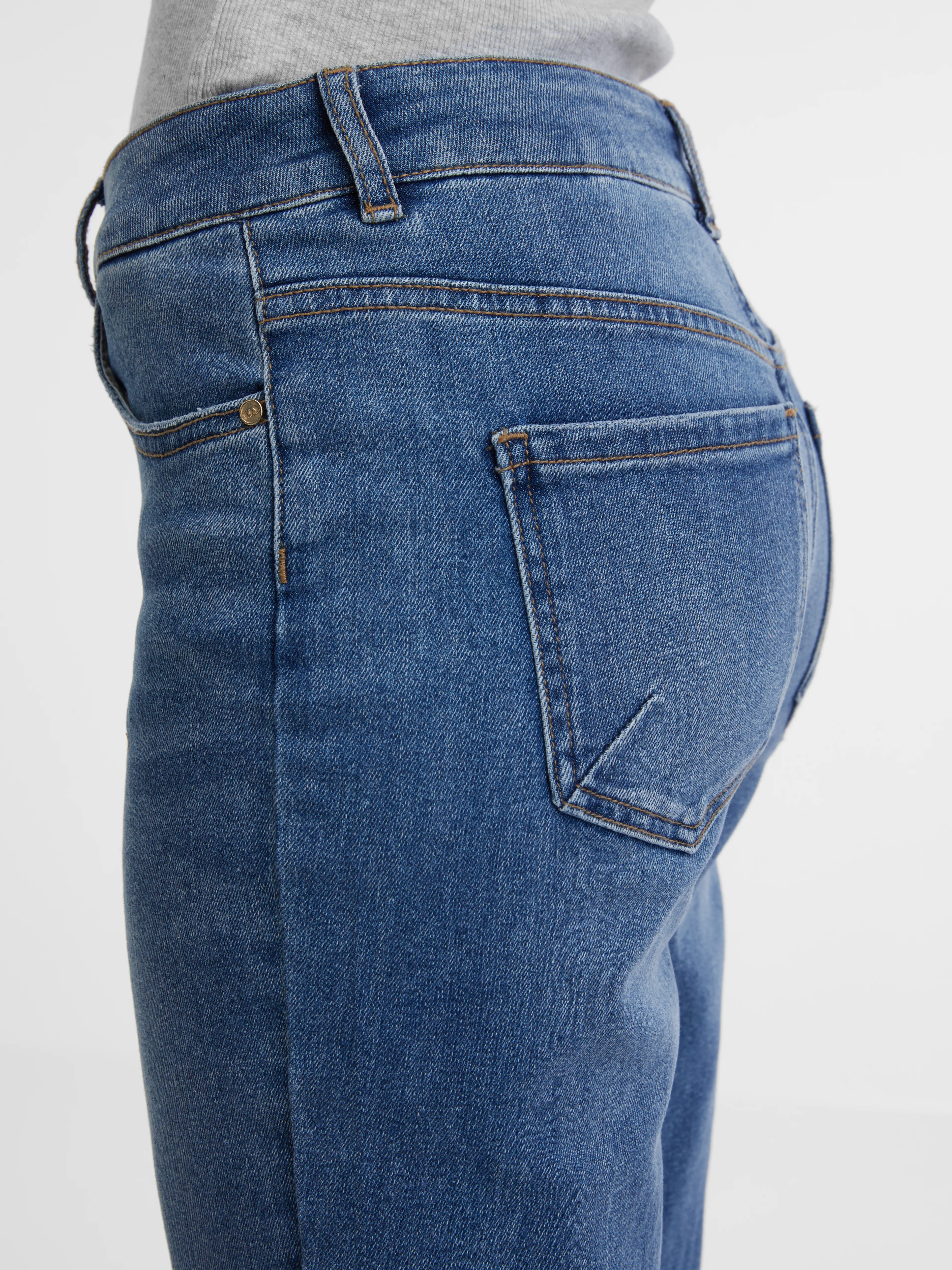 Dunkelblaue Straight-Jeans Damen ORSAY
