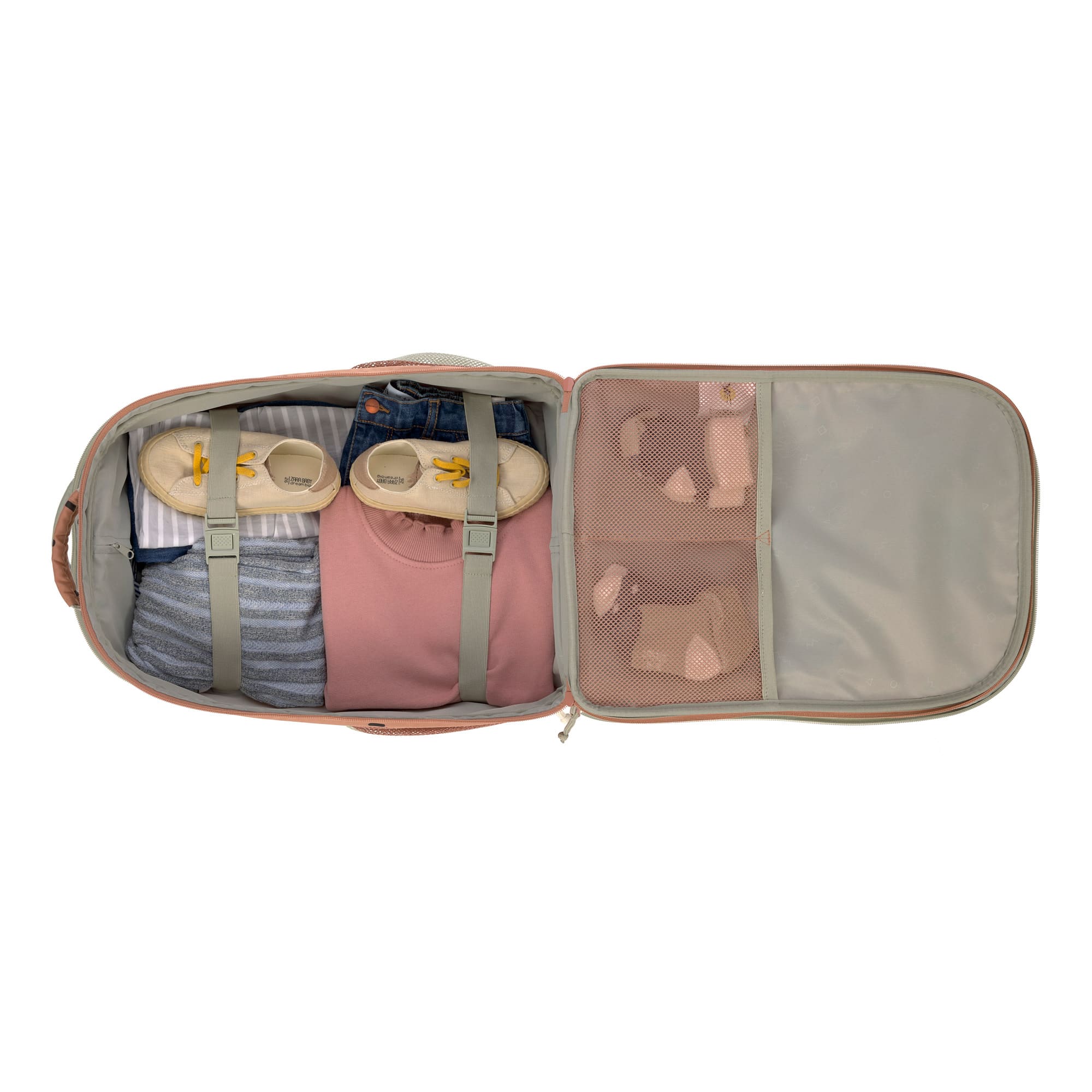Kinderkoffer - Trolley Happy Prints, Karamell