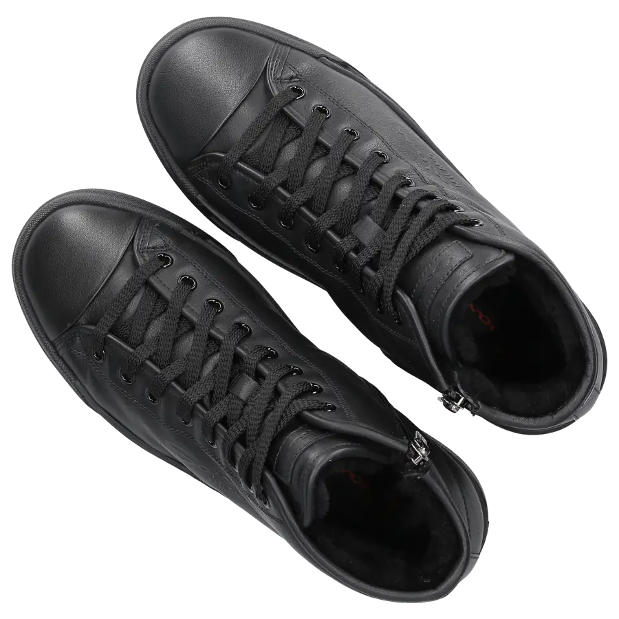 Santoni - Schnürstiefeletten 61155 Kalbsleder - schwarz