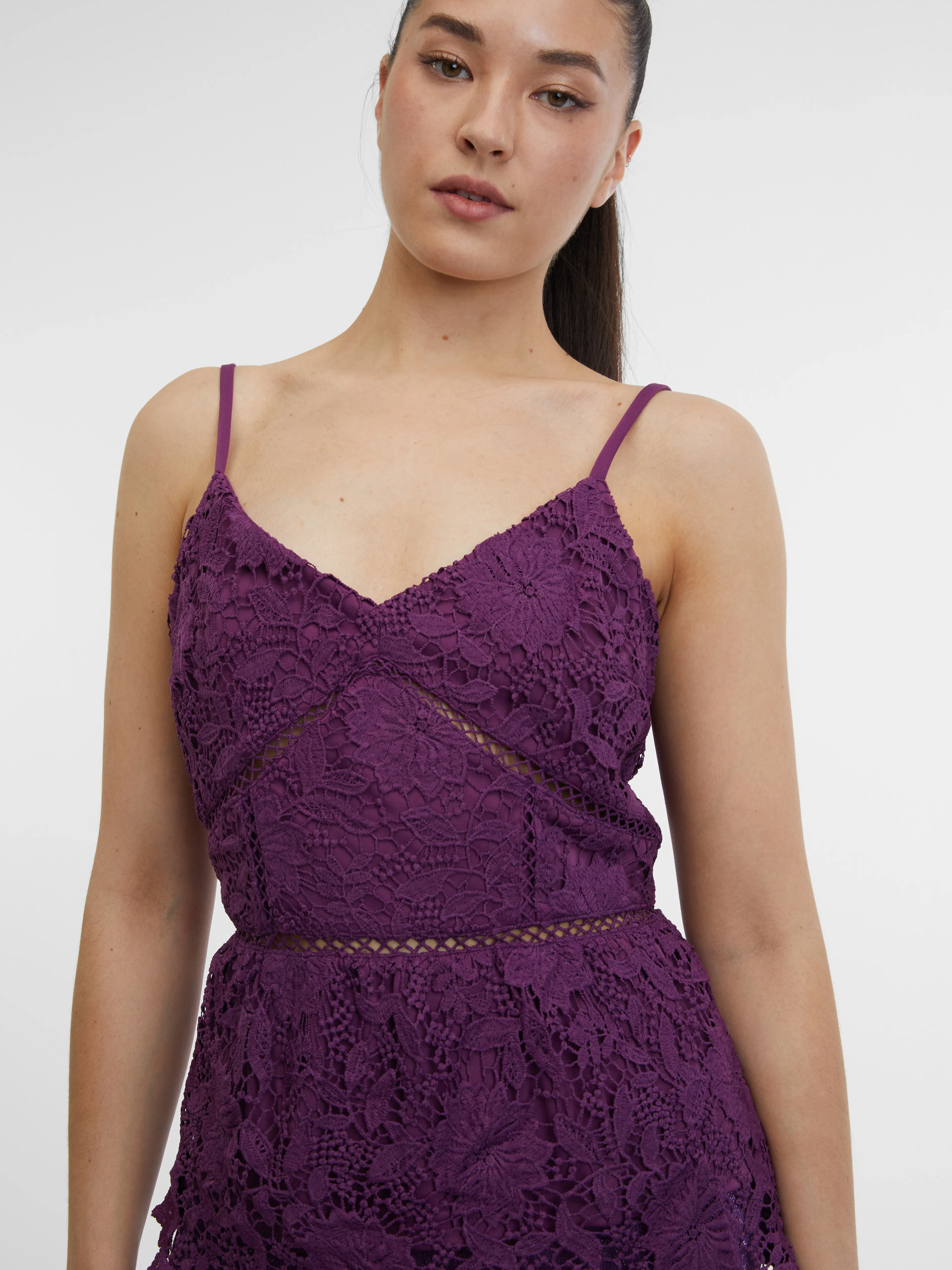 Lila Damen-Spitzentop ORSAY
