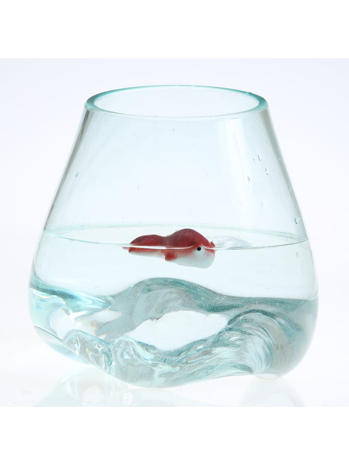 MARELIDA Teichdeko Fisch für Aquarium schwimmend Porzellan L: 7cm in rot günstig kaufen onesize