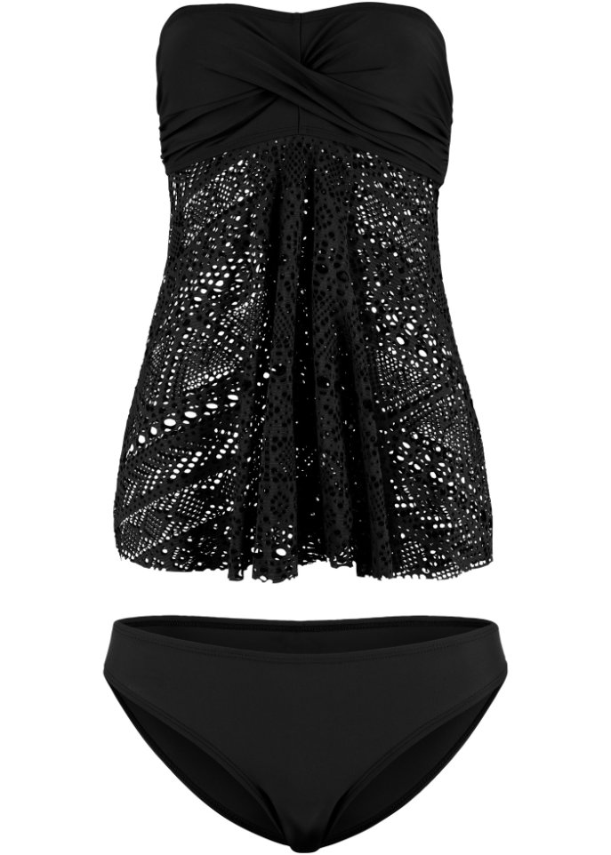 Long Bandeau Tankini (2-tlg. Set)