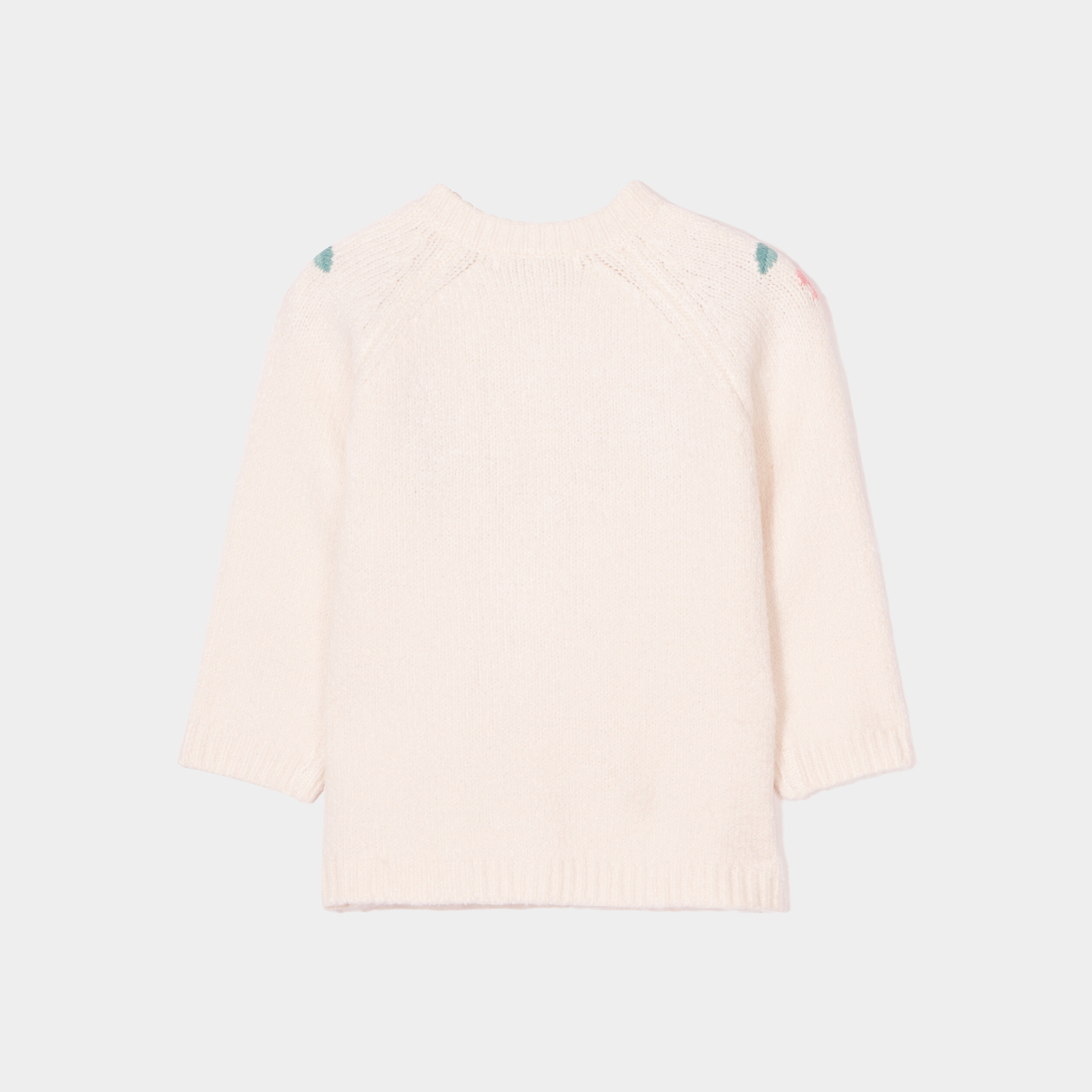 Gilet broderie boutonné Creeks creme bébé fille | La Halle