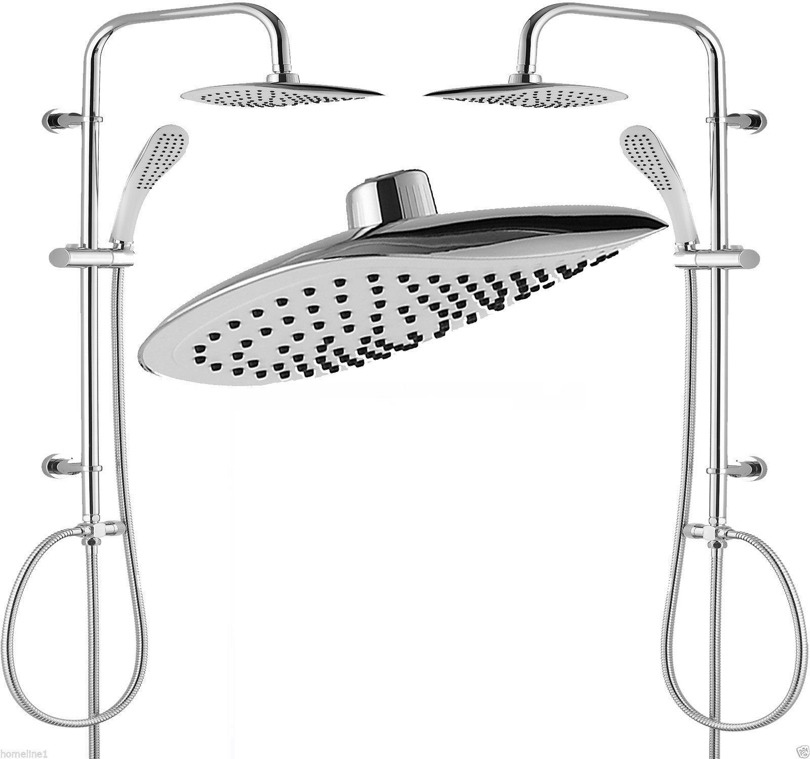 Homeline Duschsystem Regendusche set Überkopfbrausset Duschsäule Brauseset Duschsystem, Höhe 98 cm, 5 tlg.