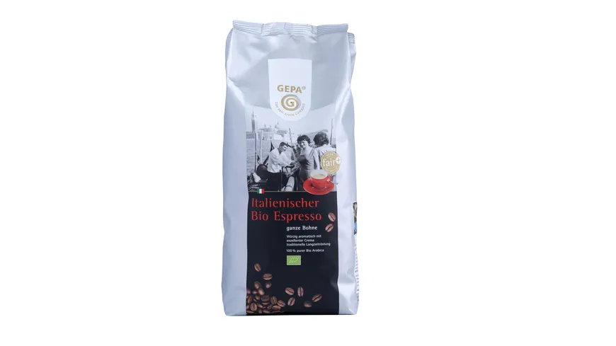GEPA Italienischer Bio Espresso Bohne 1000 g