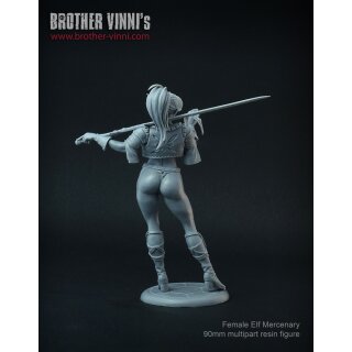 Female Elf Mercenary (90mm)