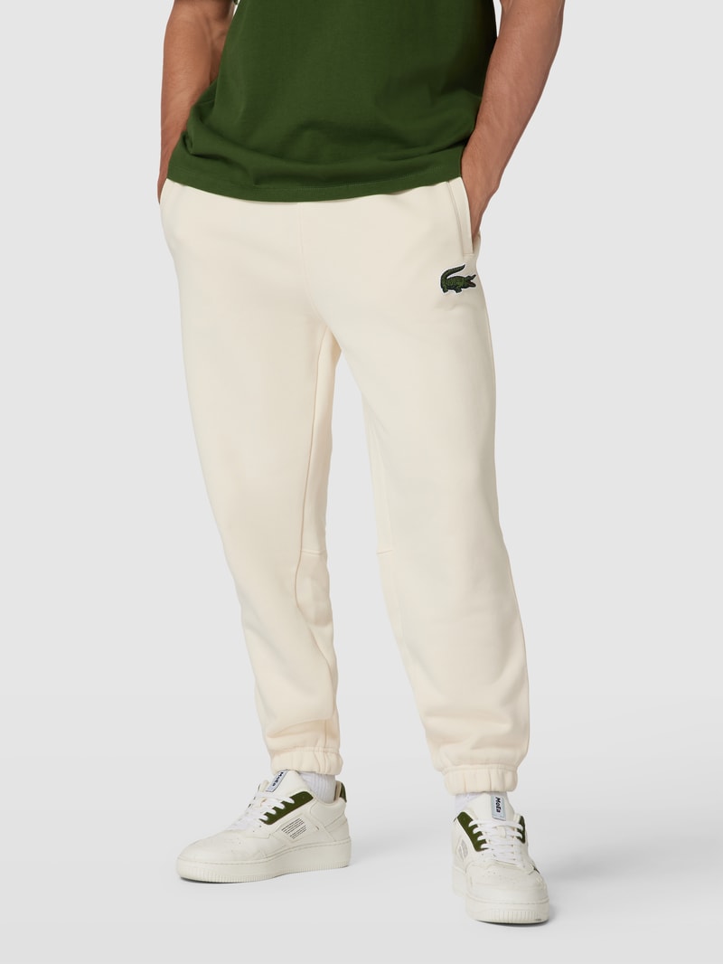 Sweatpants mit elastischen Abschlüssen in offwhite