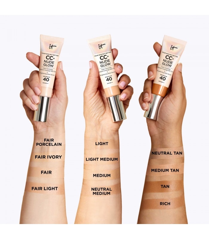 IT COSMETICS-YOUR SKIN BUT BETTER CC+ CREAM NUDE GLOW SPF 40-CC Crème Correctrice illuminatrice