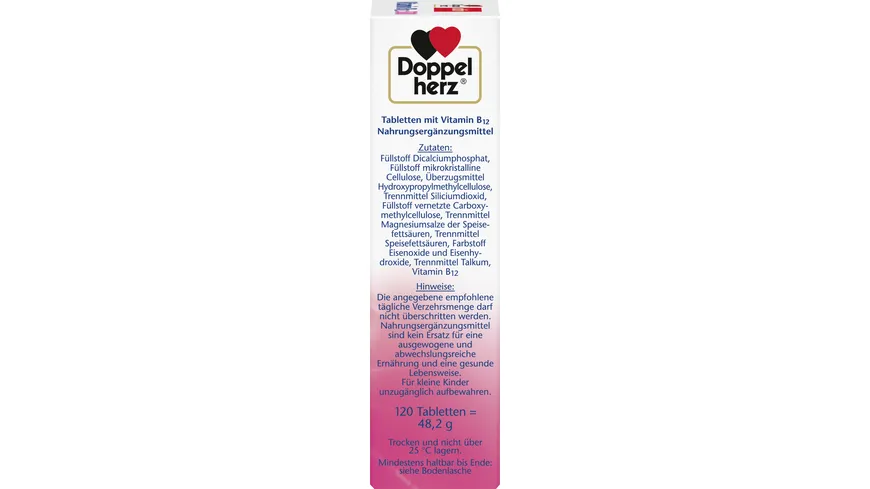 Doppelherz Vitamin B12 500 120 Mini-Tabletten