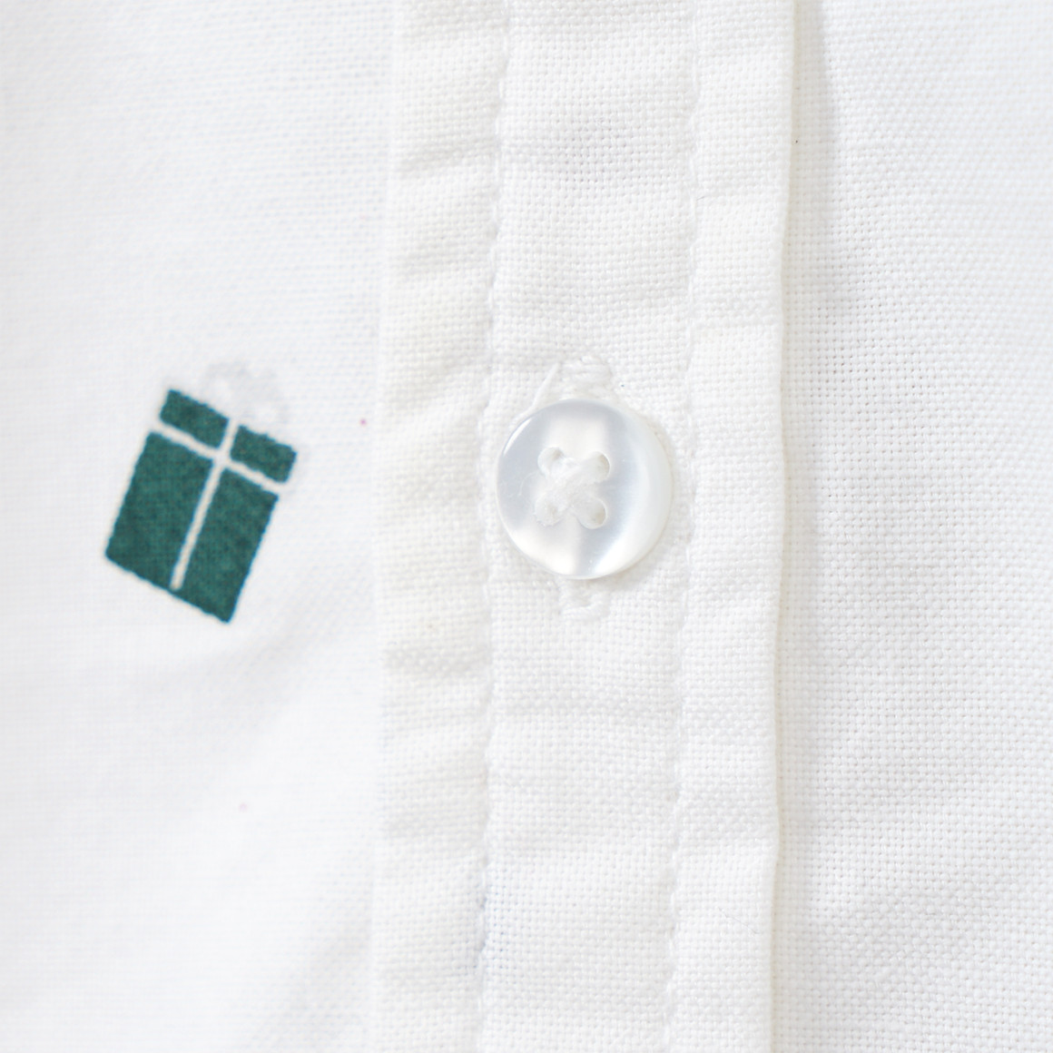 Jungen Weihnachtshemd mit Fliege weiss