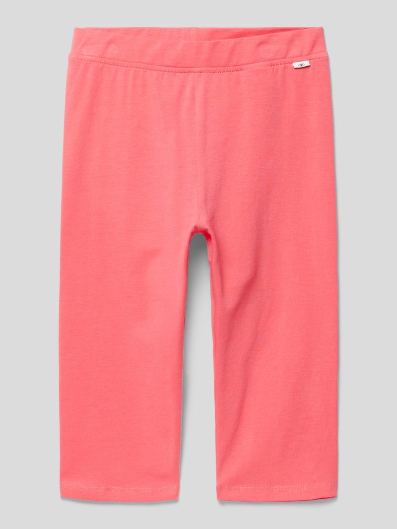 Stoffhose mit elastischem Bund in pink