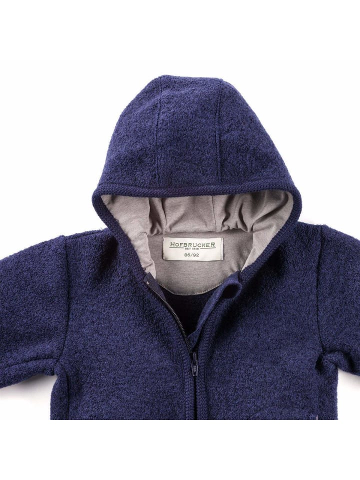 Hofbrucker Wollwalk Jacke in Blaubeere günstig kaufen 86/92