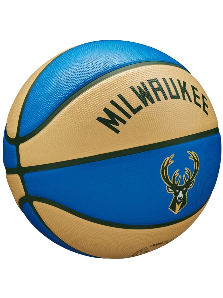Wilson Wilson NBA Team City Edition Milwaukee Bucks Ball in Blau günstig kaufen 7