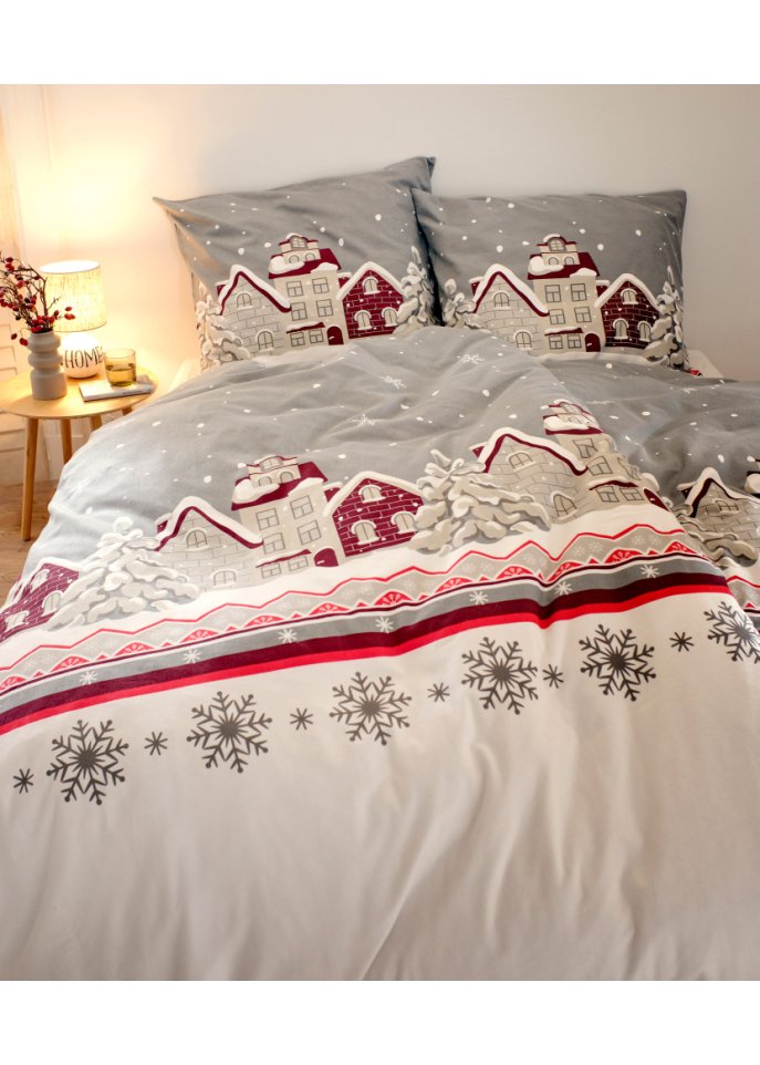 Bettwäsche mit winterlichem Motiv