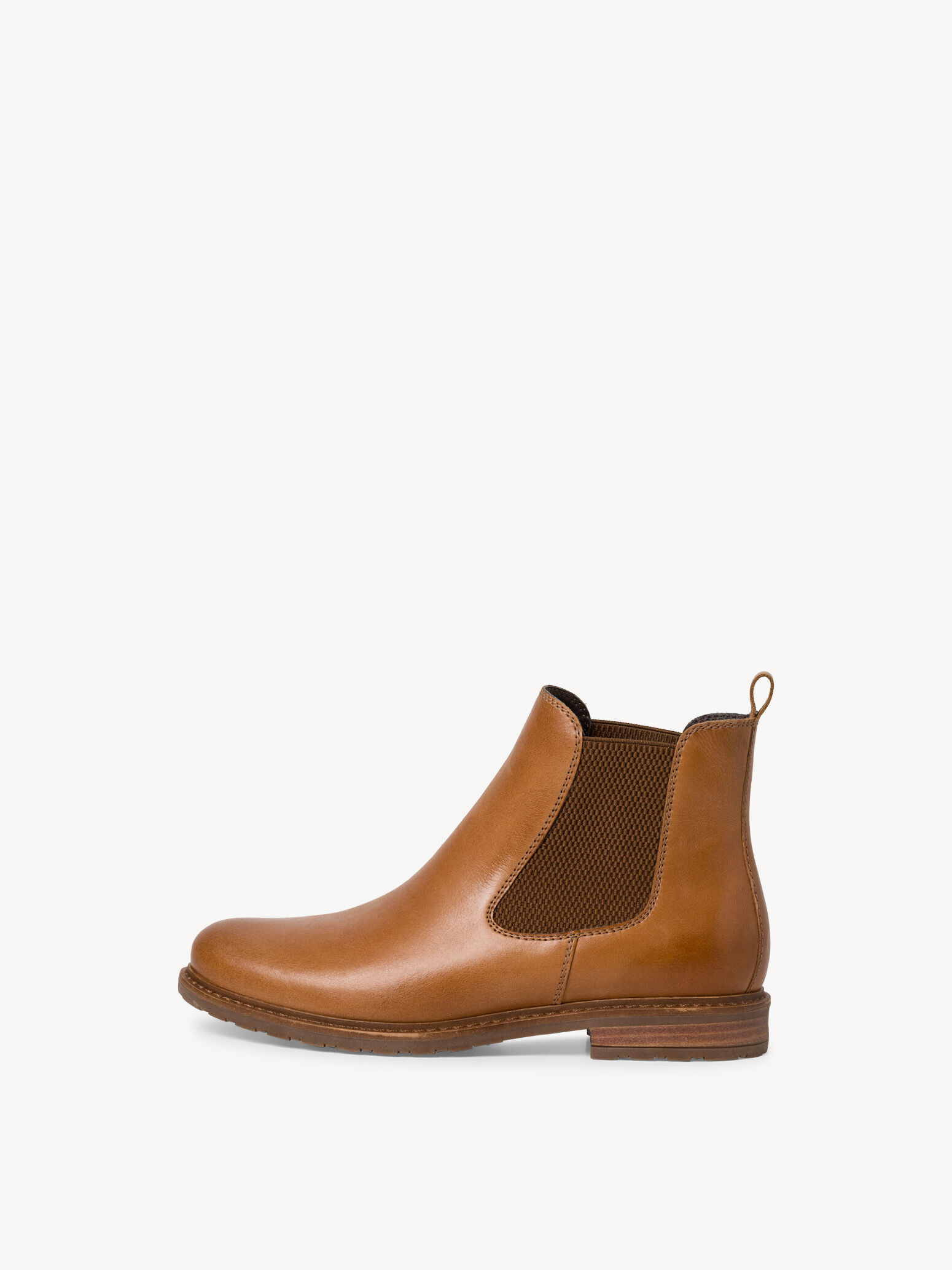 Bottine Chelsea en cuir - marron