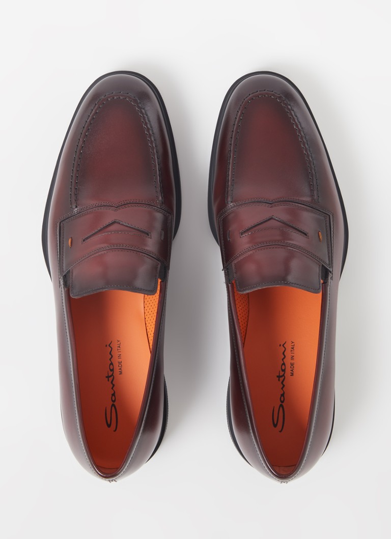 Mocasini Santoni Easy din piele