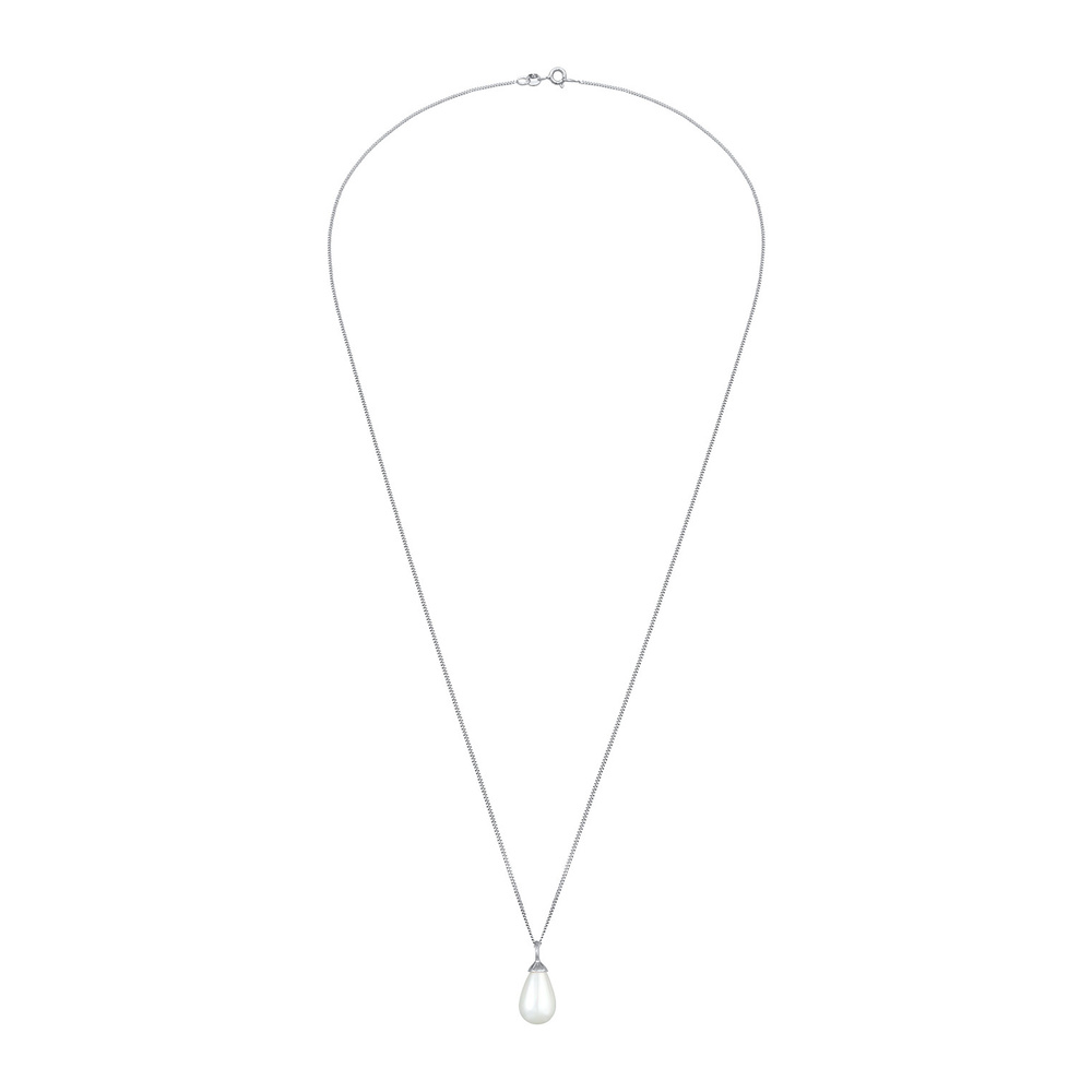 Nenalina Nenalina Collier Pendentif femme goutte classique avec perle de culture d'eau dou collier
