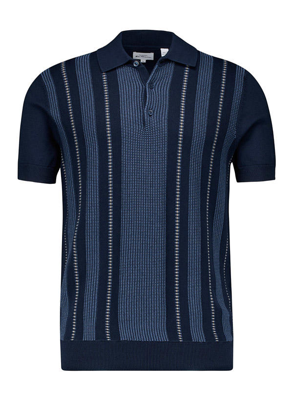 Ben Sherman, Pullover, Bio Baumwolle, nachtblau-sand gemustert
