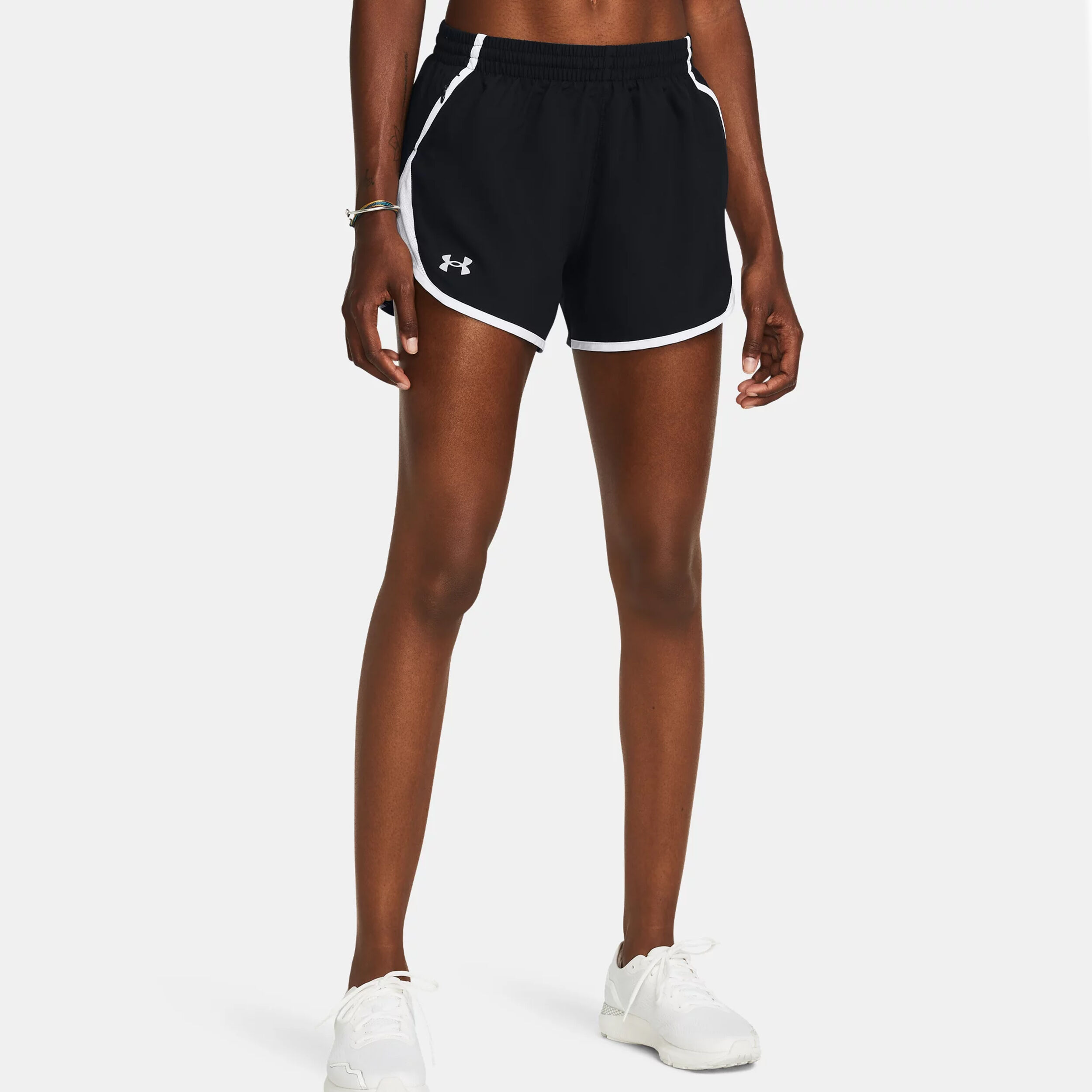 Fly By Shorts Damen - Schwarz, Weiß