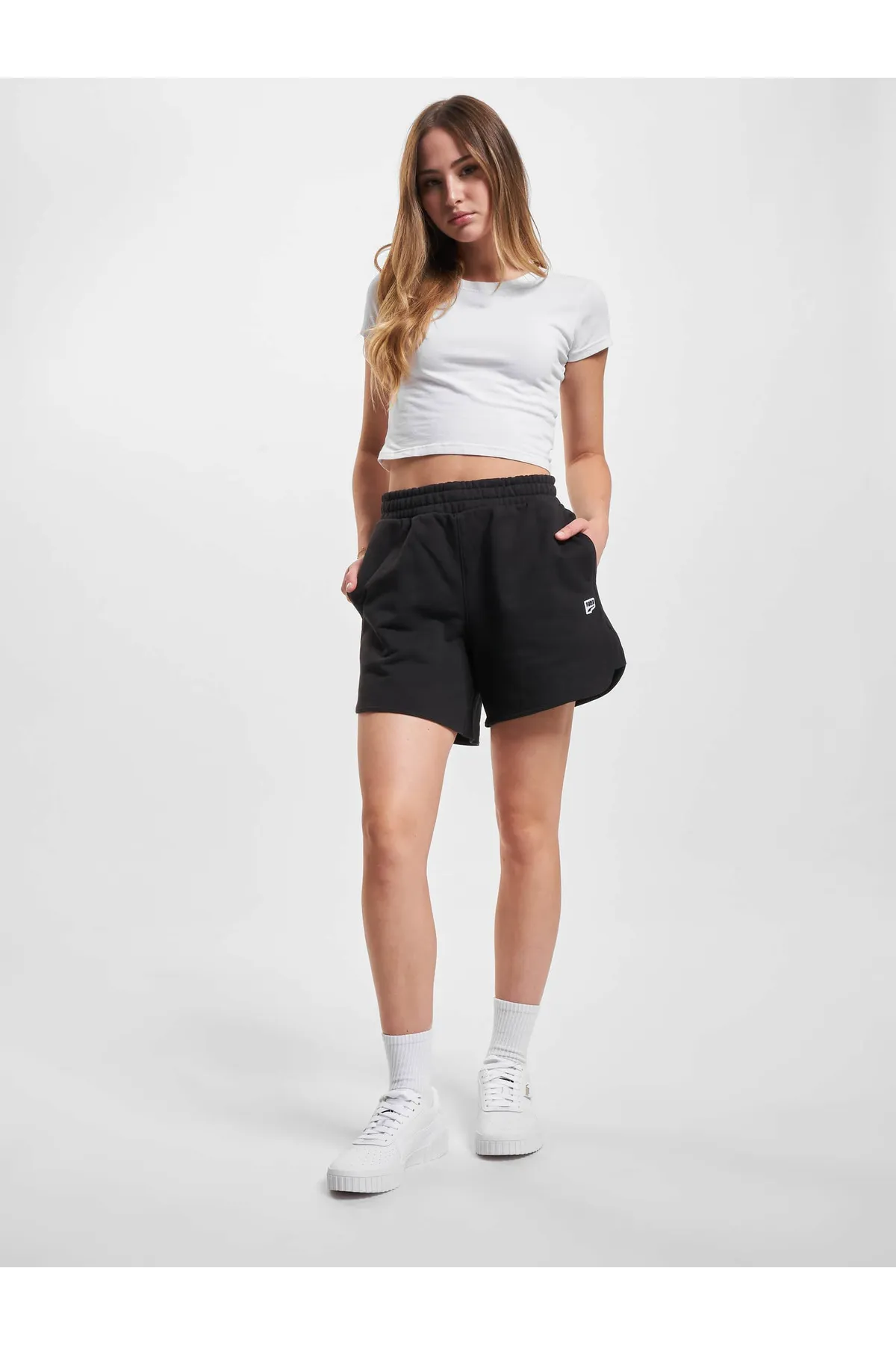 Puma  Kurze Sporthose - Schwarz - Hoher Bund